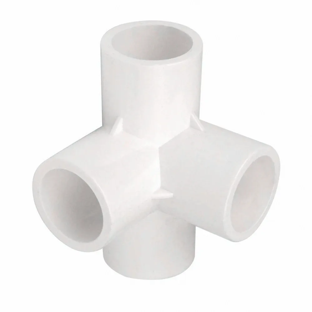 X4 Pvc Fitting Elbow 4 Way Id 1in 25mm Diy Build Heavy Duty