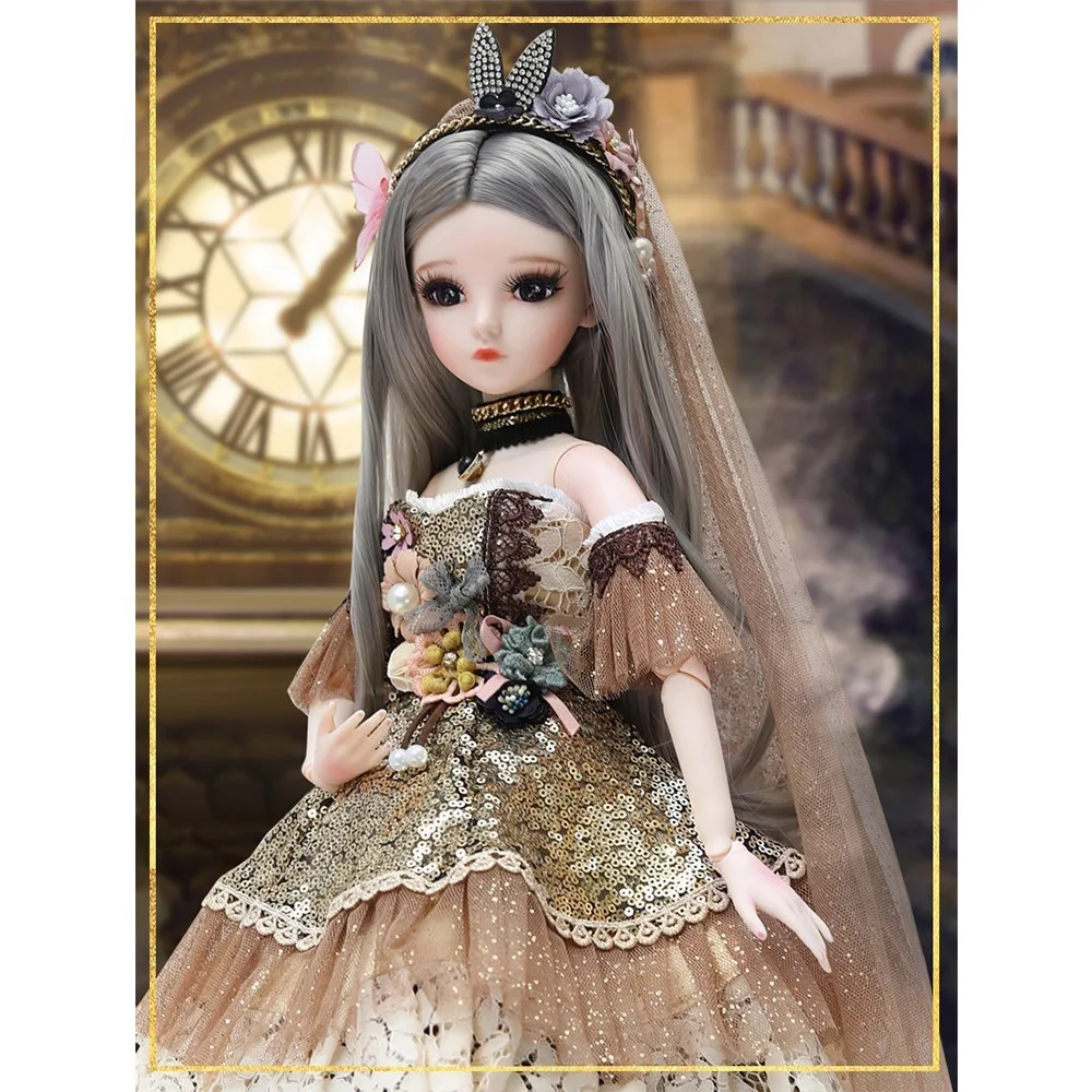 BJD, 1/3, куклы, макияж, полный набор, Модная Современная BJD кукла, ручная модификация, 60 см, BJD, куклы принцессы для девочек, подарки на день рождения, детские игрушки - Цвет: BB6199-1