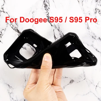 

Doogee S95 Pro Case Silicon Cover Soft TPU Matte Pudding Solid Black Phone Protector Shell For Doogee S 95 Capa Coque 6.3 inch