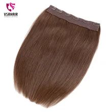 VSR, человеческие волосы на заколках, легко сделать, на заколках, европейское качество, волосы remy, стильные волосы, 24 дюйма, Halo, наращивание волос