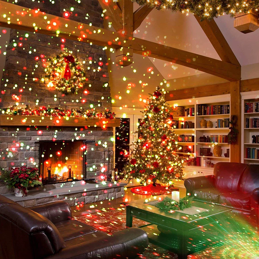 Открытый звездный лазерный проектор, движущийся, полное небо, ландшафтный светильник, красный и зеленый светодиодный светильник для сцены, Рождественская вечеринка, сад, Свадебный светильник s