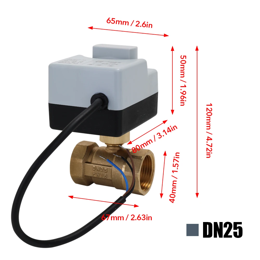 AC220V DN15 DN20 DN25 2 Way 3 провода латунь моторизованный шаровой клапан электрический привод с ручным переключателем