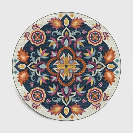 Carpet5 Персидский стиль, круглые ковры для гостиной, спальни, коврики и ковры, Классический Цветочный декор, напольный коврик, кабинет, журнальный столик, коврики - Цвет: Carpet5