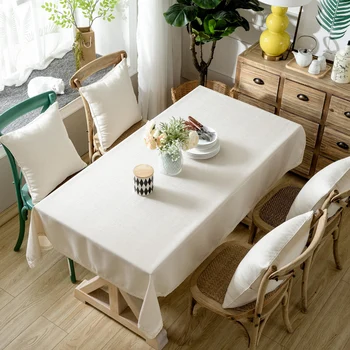 

Yaapeet 1pc Solid Color Table Cloth Europe Rectangular Coffee Table Cover High Quality Desk Protection Without Pillowcase