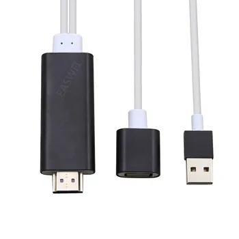 

50pcs Phone to TV 1080p Universal HDMI HDTV AV Adapter Cable For Cell Phone & Tablets