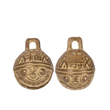 

LAOJUNLU Pure Copper Tiger Head Pattern Bell Loong Head Pattern Bell Fulu Bell, Fulu Bell