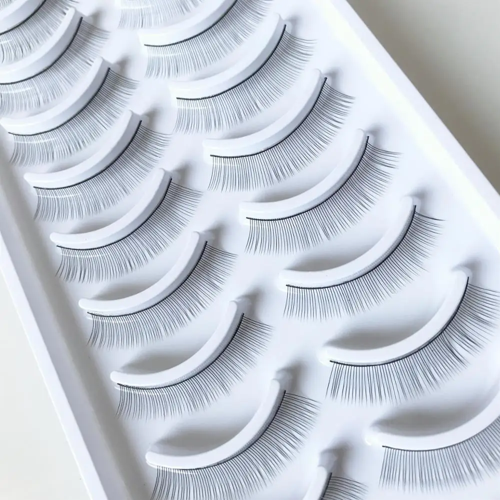 

5/10 Pairs False Eyelashes Handmade Training Lashes For Beginners Teaching Lash Eye Extension Tools Practice Lashes Wholesale