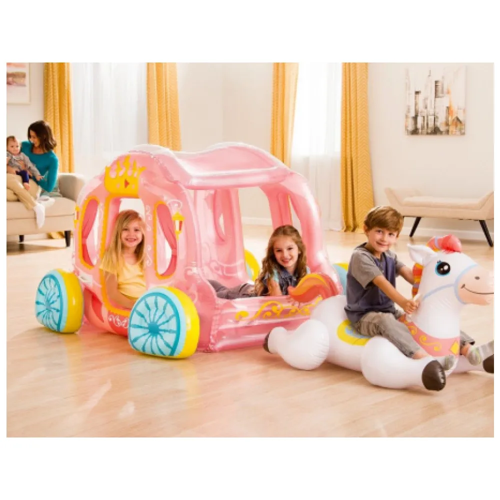 Игровой надувной центр Карета Принцессы 145х135х104см Intex 56514