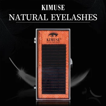 

KIMUSE 16 Rows Faux Eyelashes Soft Mink Individual Eyelash Extension Silk Fiber Natural Soft Lashes Faux Cils Maquillaje Makeup