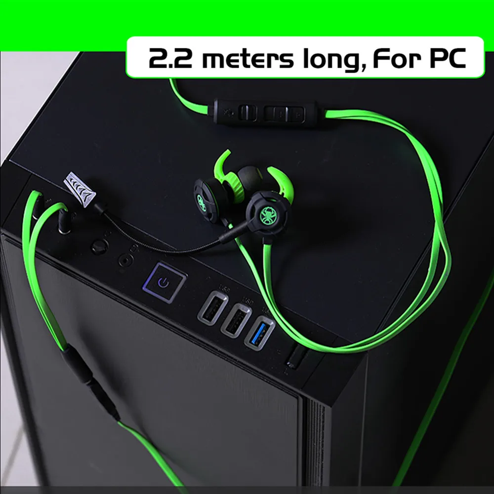 Computer Headphones Game headset PC Stereo earbuds with Mic 3.5mm Earphone with microphone for smart pHone vv kulaklık
