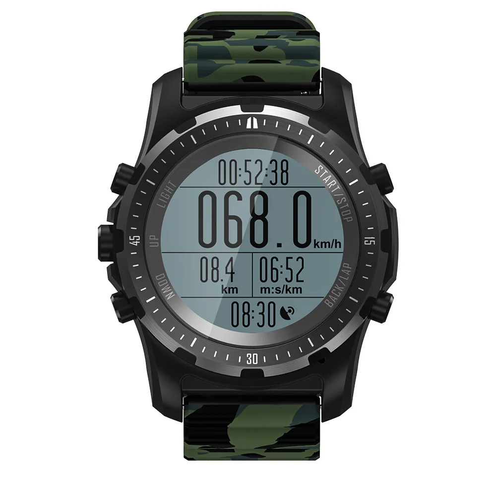 S966 gps Смарт-часы водонепроницаемые Смарт-часы монитор сердечного ритма температура мульти-Спорт Мужские компас бег спортивные часы
