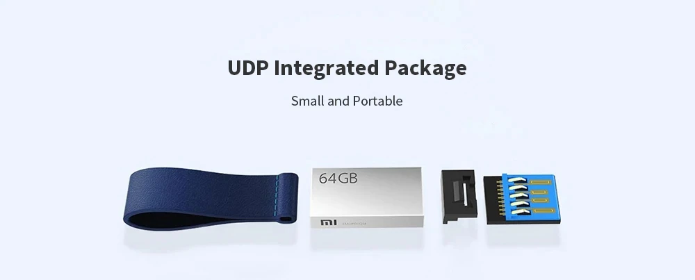 Xiaomi Mijia U Disk 64GB USB 3.0 Flash Memory Drive High-speed Read / Write up to 124MB/S Mini Portable Metal Body