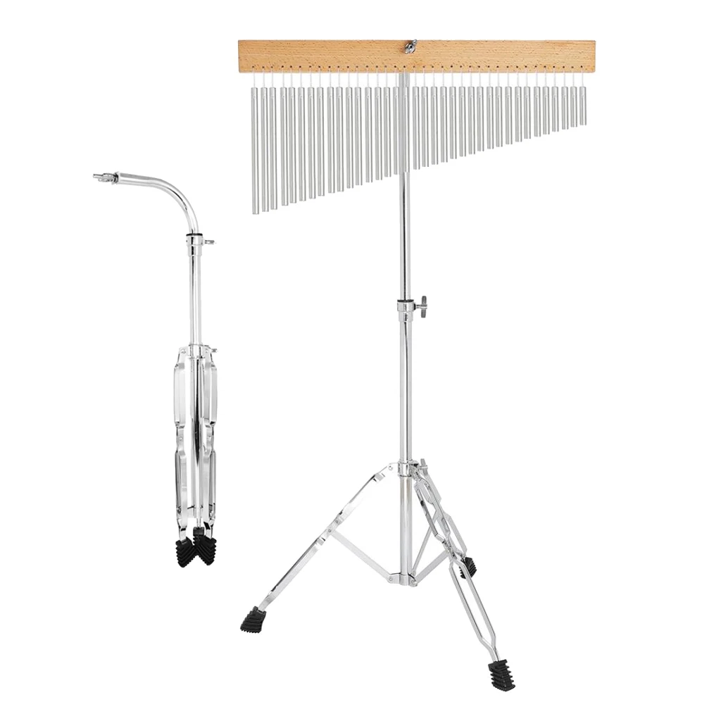 Aluminum 36-Tone Single-row Classic Bar Chimes Musical with Tripod Stand Percussion Instrument and Strick | Спорт и развлечения