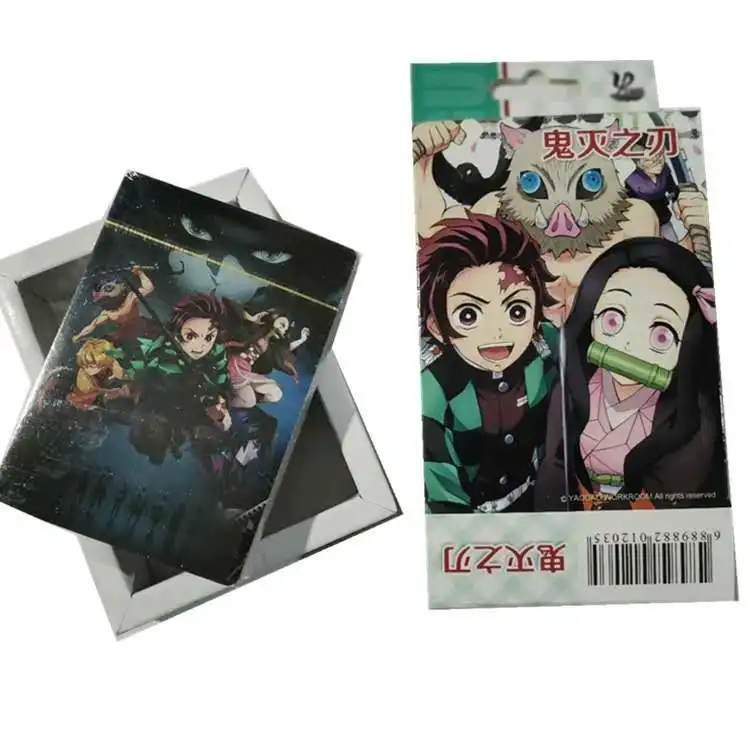 54 шт. карты аниме демон Slayer: Kimetsu no Yaiba Косплей настольная игра в твердом переплете