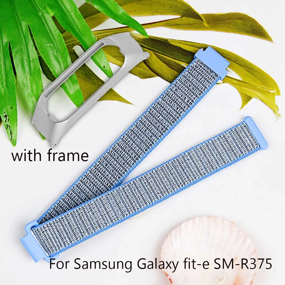 Модный ремешок для наручных часов для samsung galaxy fit SM-R370, нейлоновый ремешок для наручных часов, умный Браслет для galaxy fit-e SM-R375+ рамка