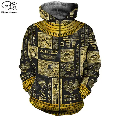 Zip hoodies Ух девушка Horus египетского Бога глаз костюмы египетского фараона арт спортивный костюм Повседневное 3dprint толстовки/толстовка/куртка/Для мужчин Для женщин s14 - Цвет: Zip hoodies