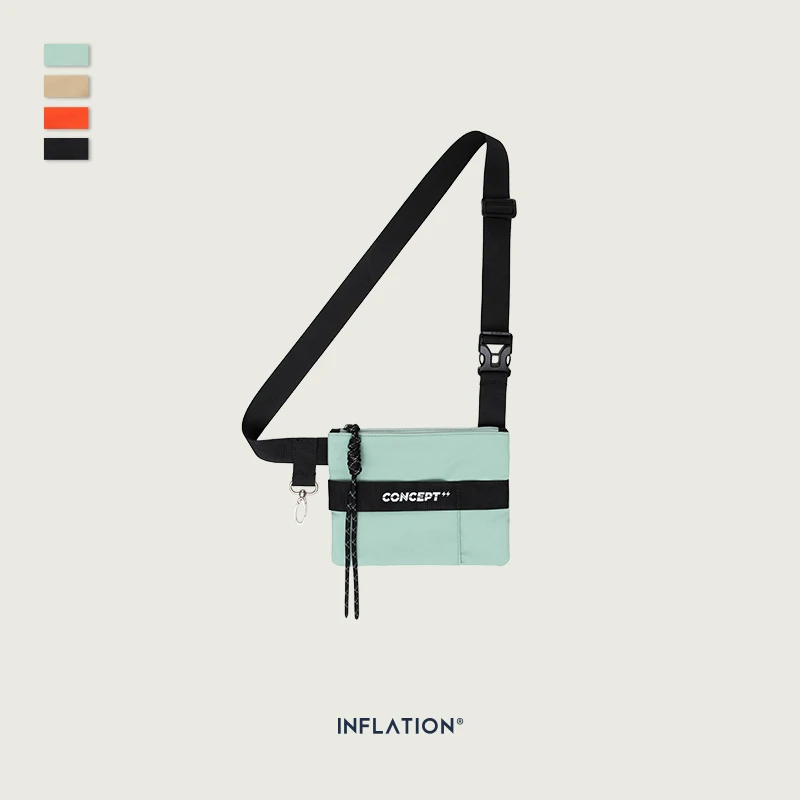 Инфляционный бренд унисекс мини-сумки уличные дорожные плечевые сумки женские функциональные сумки для ключей нагрудная мужская сумка 265AI2019 - Цвет: mint green