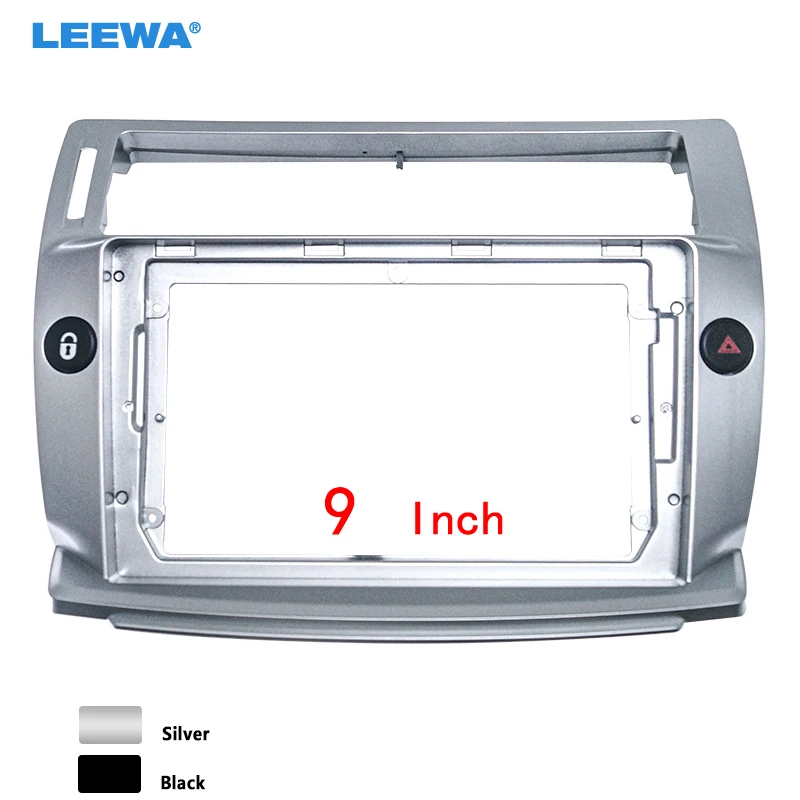 Автомобильный радиоприемник LEEWA 2Din аудиопластина рамка Fascia Для Citroen C-four 9 дюймов