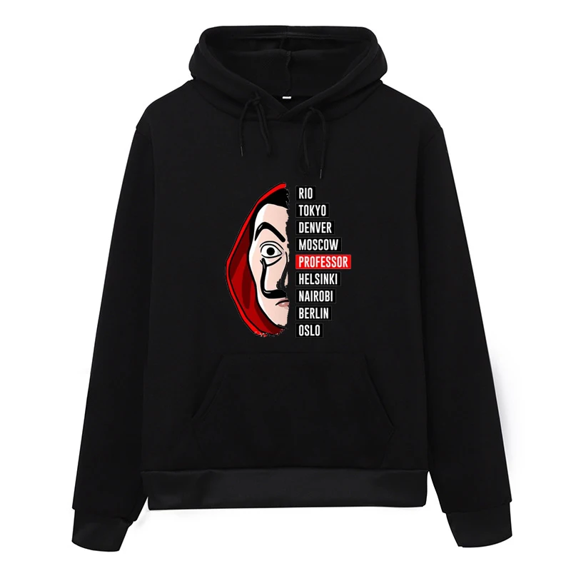 

Women Hoodies La Casa De Papel 3D Print Letter Female Sweatshirts Casual Fashion Loose House of Paper Hoodies Women Pullover