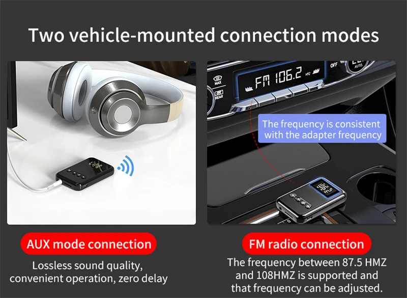 adaptador 3.5mm aux jack fm transmissor para carro tv mp3 pc