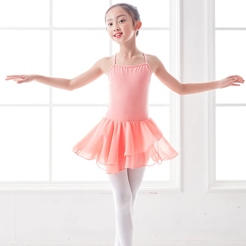 ballet dress for girls dance leotard ballet dance dress kids camisole leotard ballerina chiffon skirt dancewear bodysuit