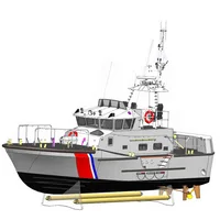 1/18 817mm Coast Guard Ship Assembled Remote Control Ship Model Kit DIY Handmade 3D Printing Parts 1