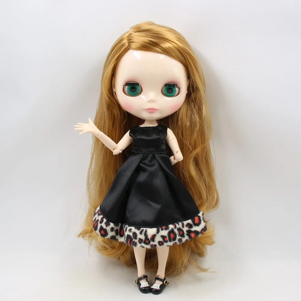 Neo Blythe Doll with Blonde Hair, White Skin, Shiny Cute Face & Custom Jointed Body 1