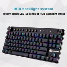 Magic Refiner MK11 двухрежимный беспроводной Bluetooth механическая клавиатура RGB подсветка эргономичный дизайн игровая клавиатура