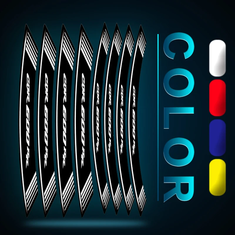 Motorcycle sticker stripe personality wheel stickers creative reflective decorative tires for HONDA CBR600RR cbr600rr