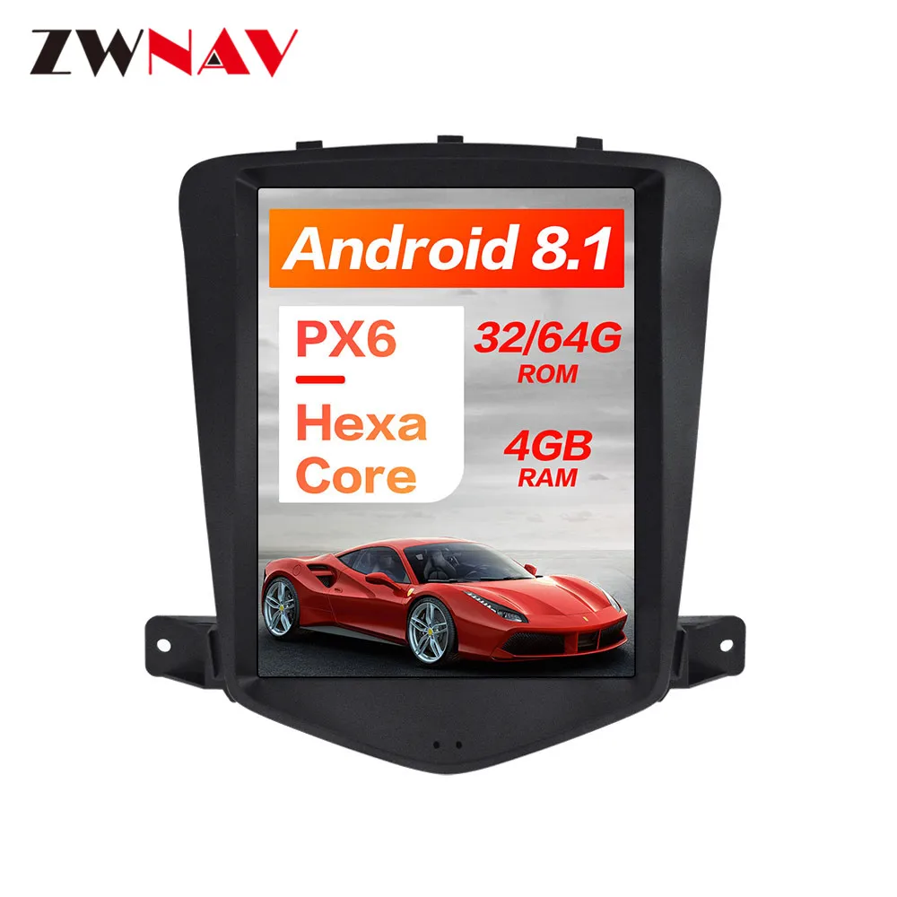 

Tesla style 4GB RAM Android 8.1 Car GPS Navigation For Chevrolet CRUZE 2008-2012 head unit Auto multimedia Player tape recorder