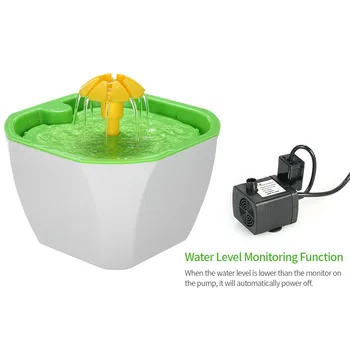 

Pet Water Fountain 1.6L Automatic Cat Flower Water Dispenser Auto Cycle