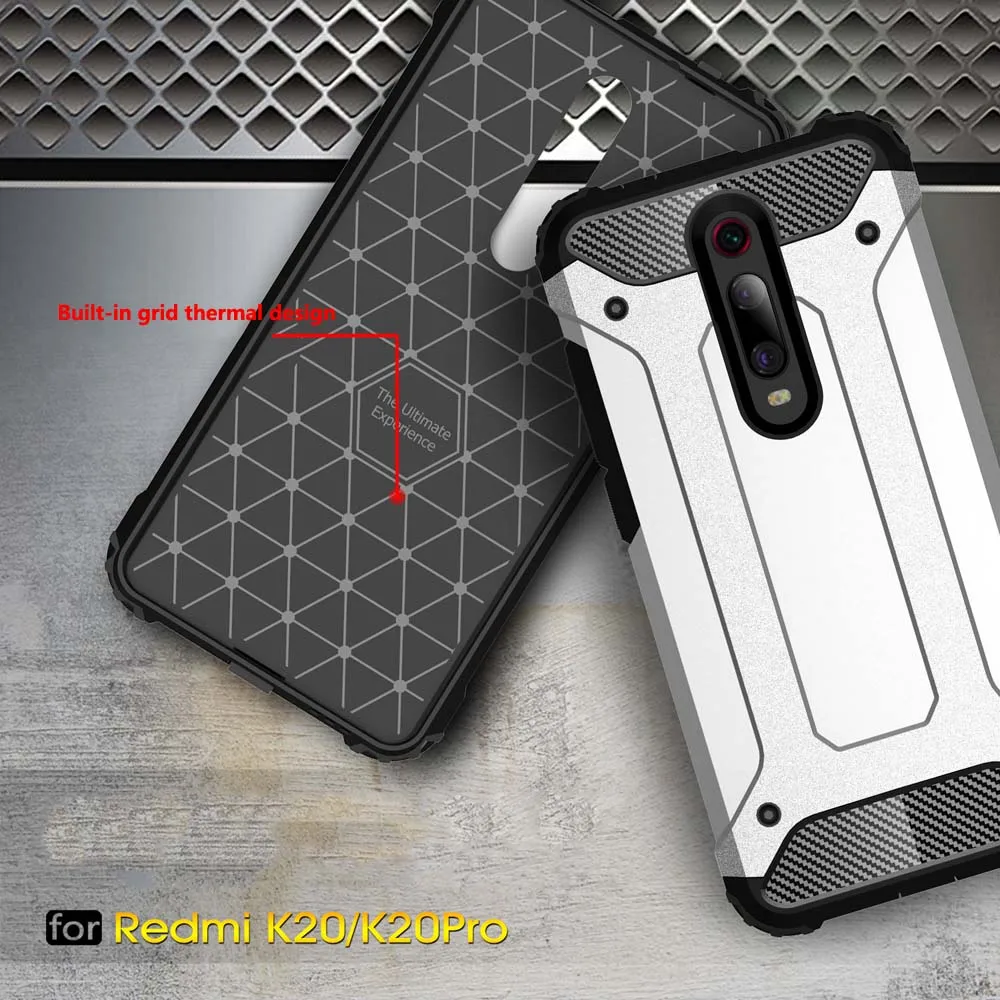 Бронированный противоударный чехол для телефона Redmi K20 Pro Xiaomi 9T CC9E CC9 9 9SE Max3 Mix3 8 8SE Mix2s 5X 5C 6 Plus падение защитный чехол-накладка