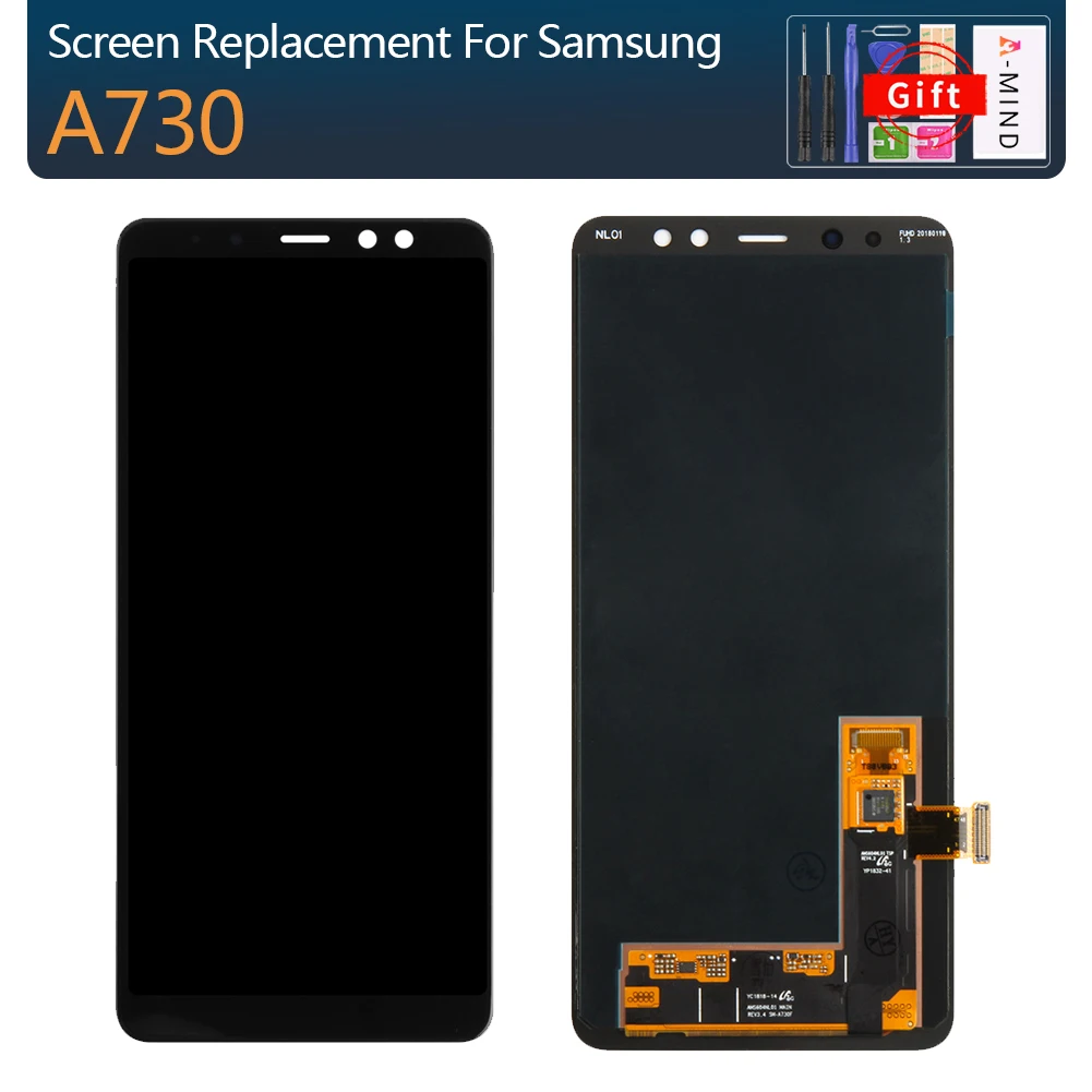

Tested LCD Replacement For Samsung Galaxy A8 Plus 2018 A730 A730F A730x A8+ Super AMOLED Display Touch Screen Digitizer Assembly