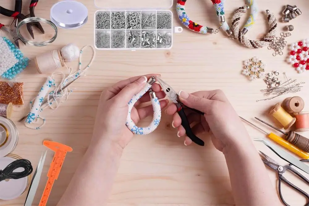 10 решеток Металлический Набор для создания украшений DIY ожерелье материалы инструмент для ремонта с аксессуарами и бисероплетением провода принадлежности для взрослых