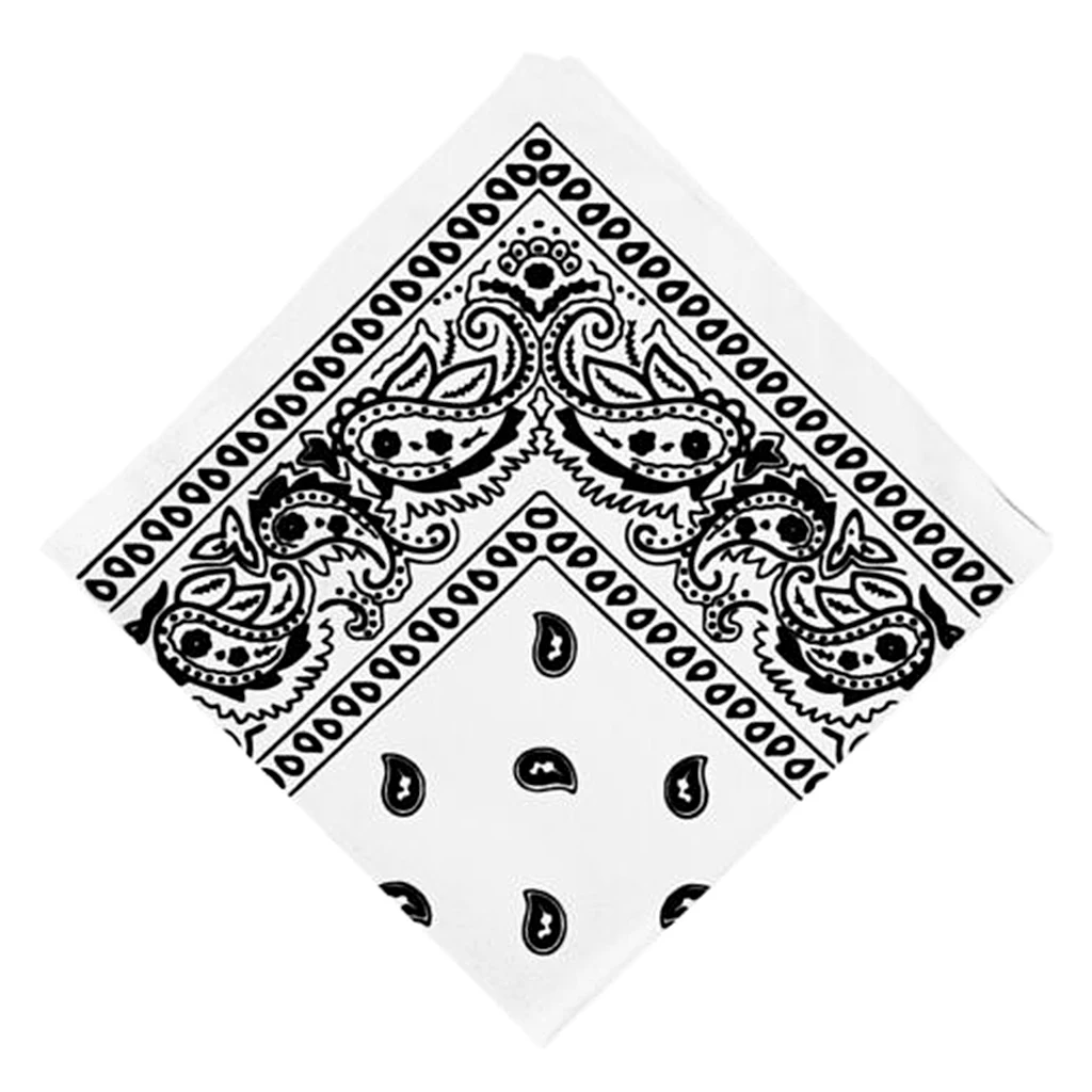 Cotton Paisley Cowboy Bandana Scarf Head Wrap Neck Wristband Handkerchief 4