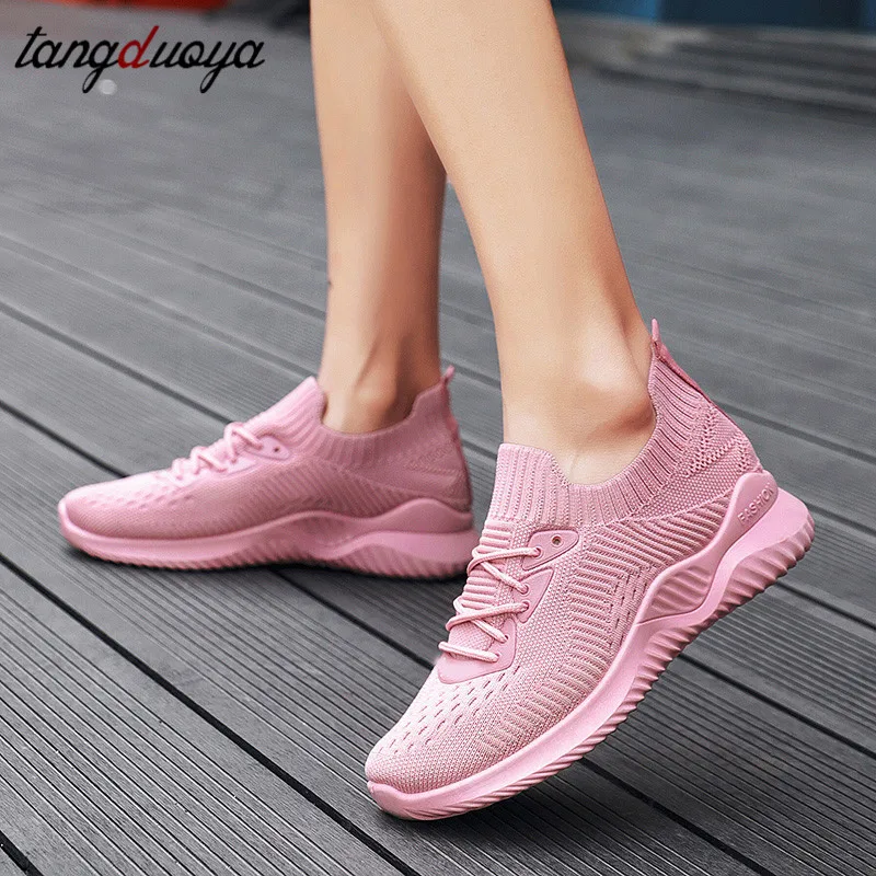 Woman Outdoor Lightweight Sneakers Breathable Flat Platform Shoes Women