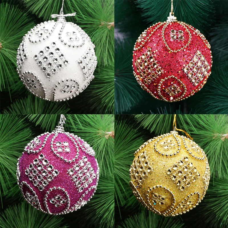 Christmas Decoration Foam Balls Small Bauble Hanging Ball Home Party
