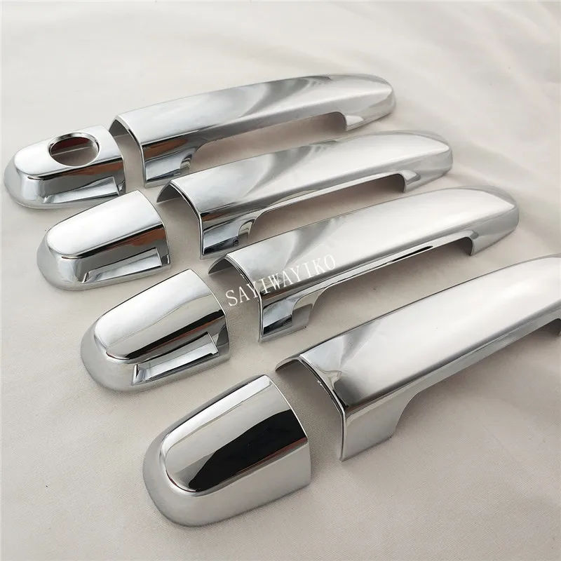 For Highlander Kluger 2003-2007 Handle Cover stainless steel Trim Set and wrist of door bowl cove Chrome Stickers Car Styling