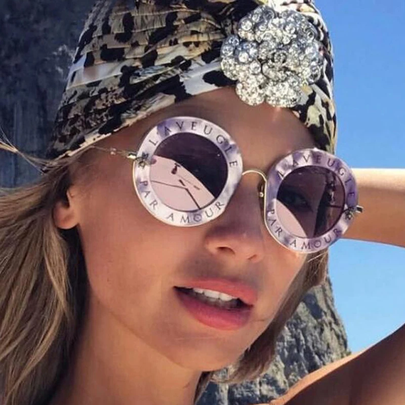 

2020 Metallic circle Vintage sunglasses women fashion glasses luxury brand sunglasses Men gafas de sol hombre gafas de sol mujer