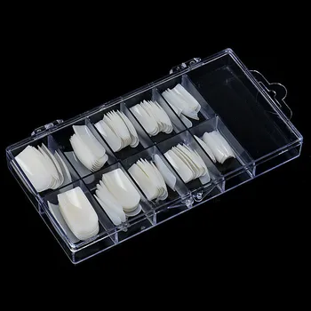 

100Pcs Clear/Natural/White False French Style Nail Tips Artificial Fake Acrylic Nails Art Manicure Tools False Nails #C