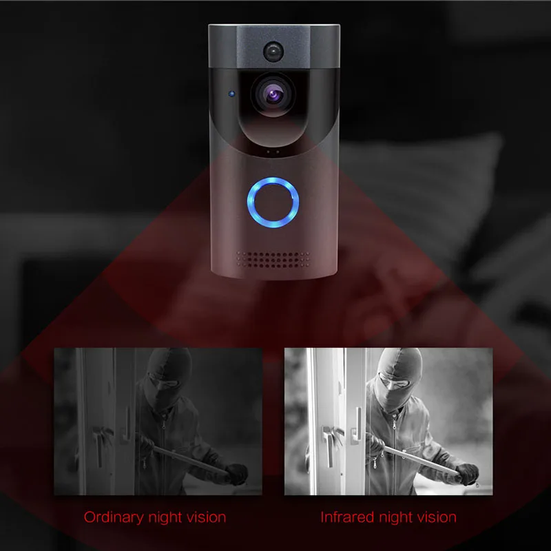 NEW-B30 Wifi дверной звонок Ip65 Водонепроницаемый Смарт видео дверной звонок 720P беспроводной домофон пихта сигнализация ИК ночное видение Ip камера(ЕС вилка