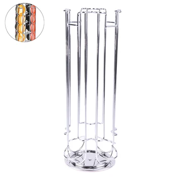 

Display Capsule Rack Rotatable Coffee Holder Stand Storage Shelves For 24pcs Coffee Capsule
