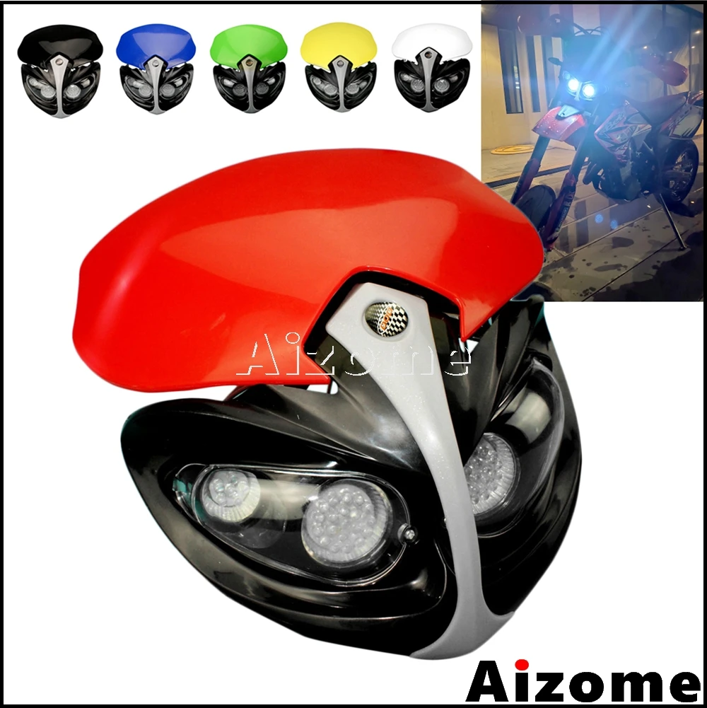 Светодиодная фара для мотоциклистов Honda Yamaha Suzuki Kawaski EXC DRZ RMZ WR YZF XR CRF |