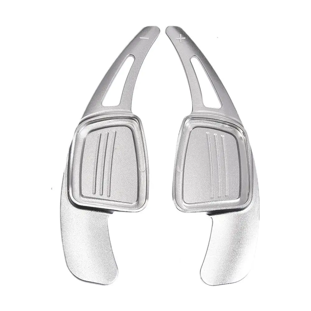 1 Pair Of Car Steering Wheel Shift Paddles Aluminum Shift Paddles Extension For Audi A3 A4L A5 S3 S4 Q2 Q5 Q7 TT TTS - Цвет: Silver