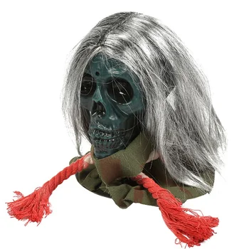 

Halloween Devil Mask with Long Hair Party Horror Cosplay Props Costume Halloween Decorations
