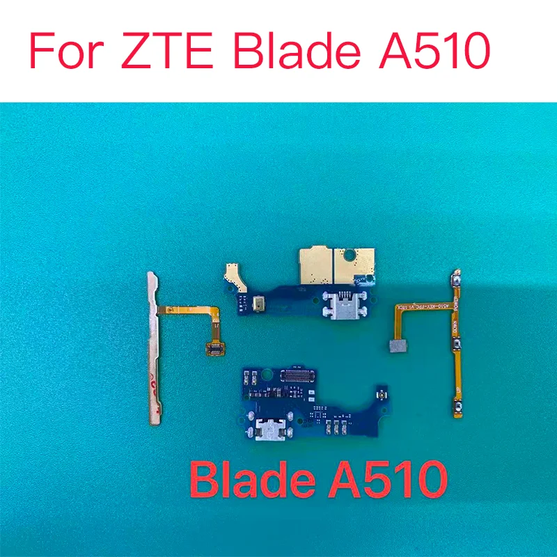 1Pcs USB Port Charging Board Power ON Off Flex For ZTE Blade A510 Dock cable Repair Parts | Мобильные телефоны и
