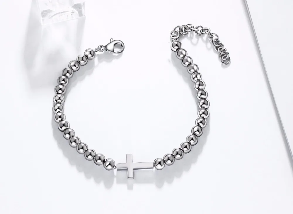 stainless steel beads bracelet