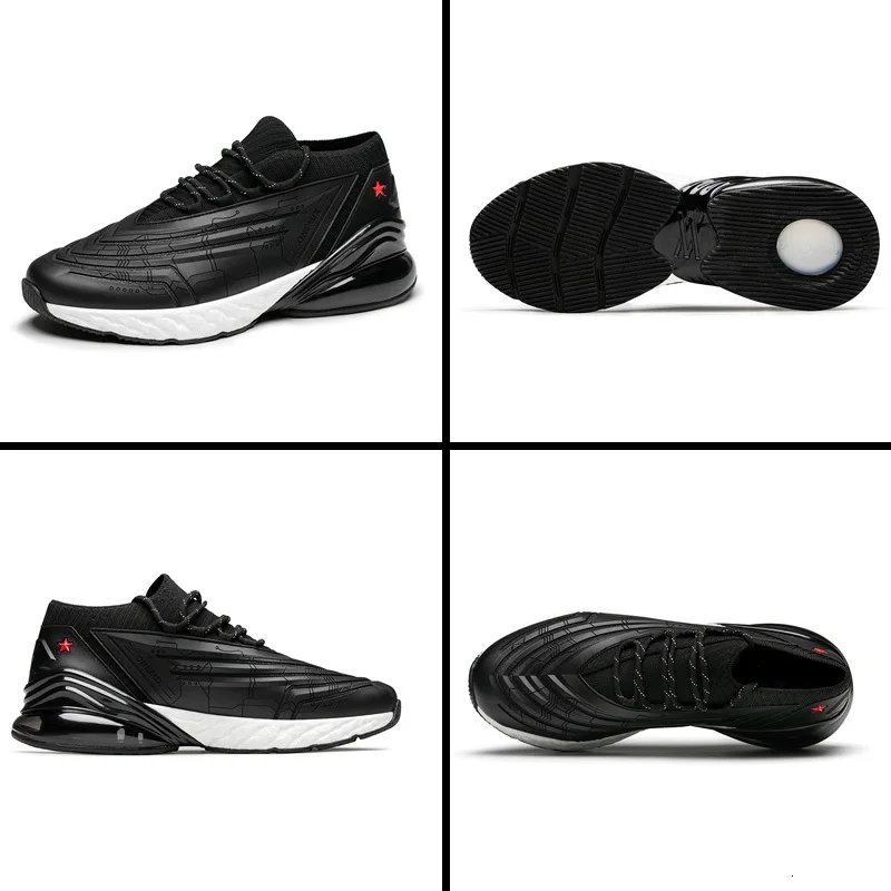 ONEMIX мужские кроссовки для бега с воздушной подушкой 270 кожаная обувь амортизационная Подушка Мягкая энергетическая подошва Уличная обувь для бега