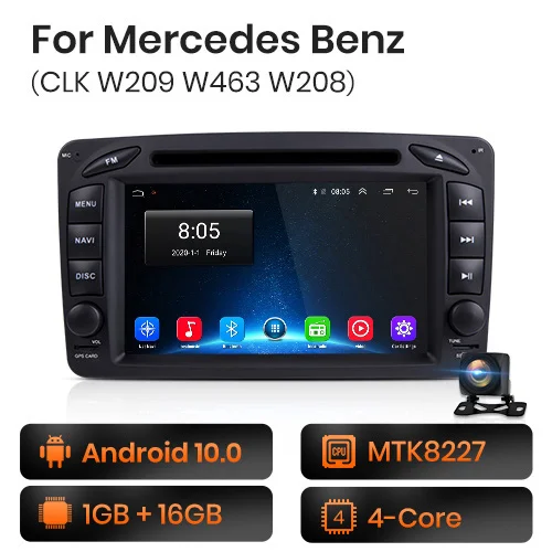 Junsun Carplay Car Radio Multimedia Player For Mercedes Benz Clk W209 W463 W208 Dsp Rds Andorid 10 Auto Gps No 2 Din Autoradio Car Multimedia Player Aliexpress