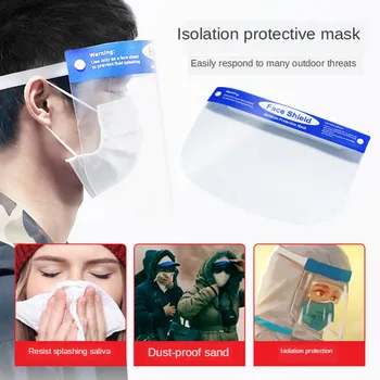 

Protective Mask Head-Mounted Anti-Foam Transparent Double-Sided Anti-Fog Protective Mask HD Transparent Protective Face Screen